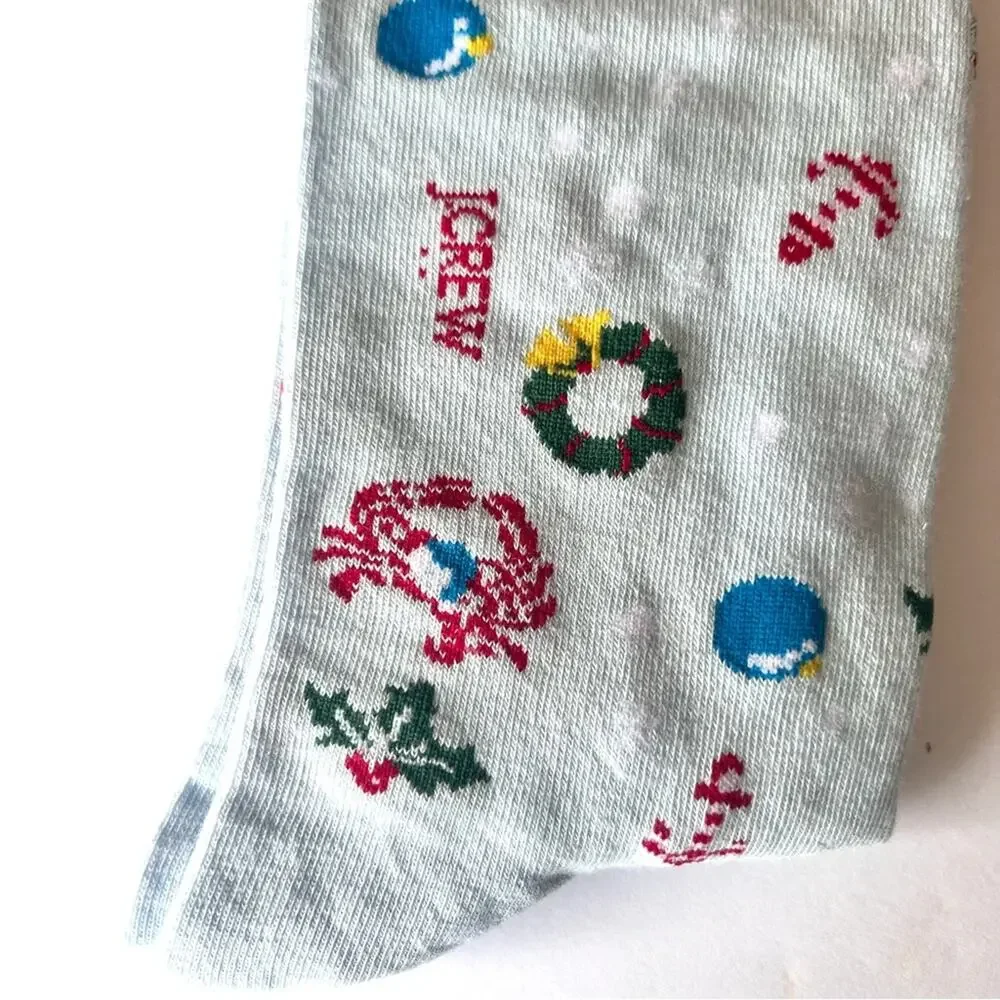 J.Crew Trouser Holiday Style Socks One Size NWT